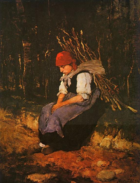 Woman Carrying Faggots, Mihaly Munkacsy